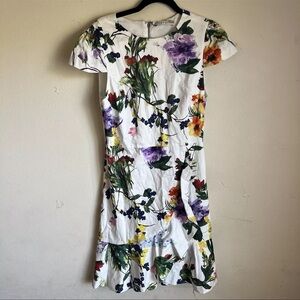 Alice and Olivia wildflower Kirby Floral Print White Dress
